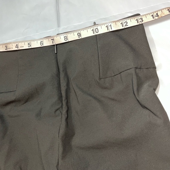 Athleta GRAY PANTS, Center Leg slit Stretchy Spandex Zip Pocket Size 2 Career S - Picture 14 of 15